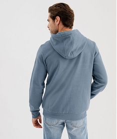 sweat a capuche interieur molletonne homme bleu standard sweatsG407801_3