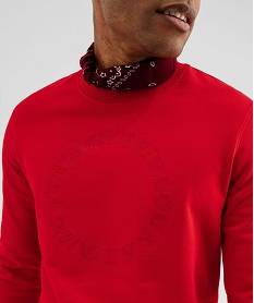 sweat leger a broderie homme rouge standard sweatsG408601_2
