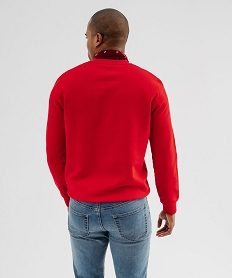 sweat leger a broderie homme rouge standard sweatsG408601_3