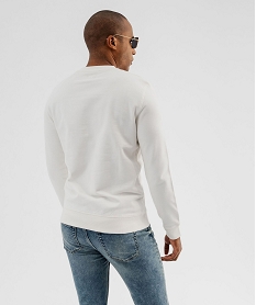 sweat leger a broderie homme blanc standard sweatsG408701_3
