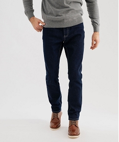 GEMO Jean straight en denim de coton stretch homme bleu standard