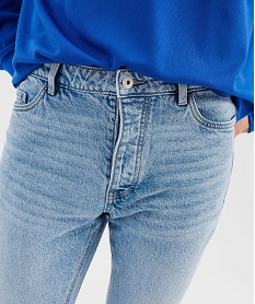 jean droit en denim delave bleuG410501_2