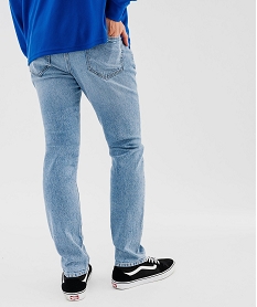 jean droit en denim delave bleuG410501_3