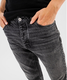 jean droit en denim delave grisG410601_2