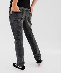 jean droit en denim delave grisG410601_3