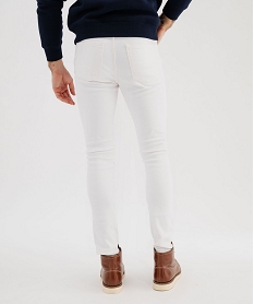 jean skinny en denim de coton stretch homme blanc standardG411901_3