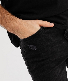 jean skinny en denim de coton stretch homme noir standardG412001_3