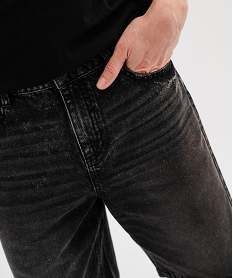 bermuda en jean colore coupe large homme noir standardG412901_2