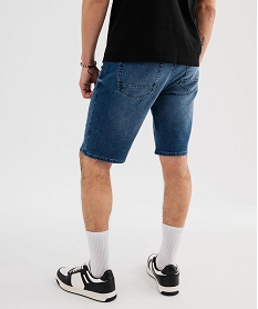 bermuda en jean delave coton stretch homme bleu standardG413001_3