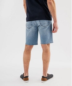 bermuda en jean delave coton stretch homme bleu chineG413201_3