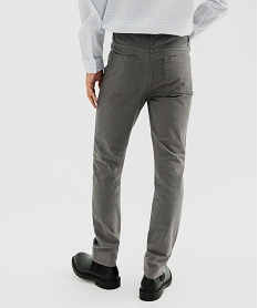 pantalon en coton stretch coupe regular homme grisG413501_3