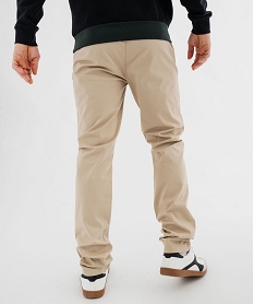pantalon chino coupe slim en coton stretch homme beige taupeG414401_3