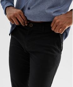 pantalon chino slim en coton stretch homme noir standardG415601_2