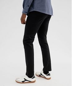 pantalon chino slim en coton stretch homme noir standardG415601_3