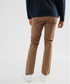 pantalon chino slim en coton stretch homme marron standardG415701_3