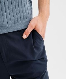 pantalon en toile avec taille ajustable homme bleu standardG416201_2