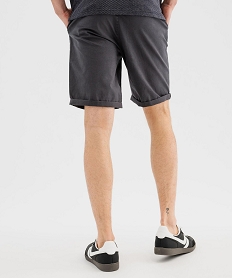 bermuda chino en coton stretch homme gris standardG417101_3