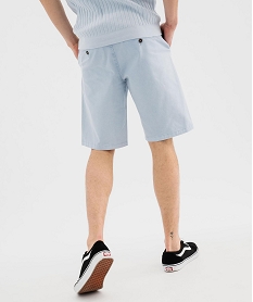 bermuda en coton stretch coupe regular homme bleu standardG417601_3