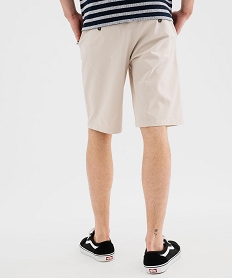 bermuda en coton stretch coupe regular homme beigeG417701_3