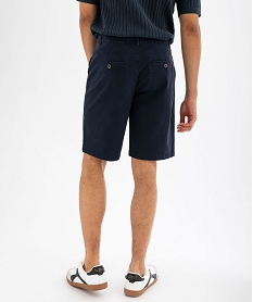 bermuda en coton stretch coupe regular homme bleuG417901_3