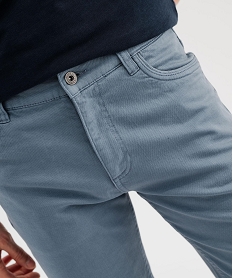 bermuda 5 poches en coton stretch coloris unique homme bleu standardG419001_2