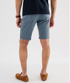 bermuda 5 poches en coton stretch coloris unique homme bleu standardG419001_3