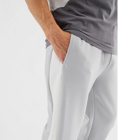 pantalon de jogging en maille extensible homme gris standardG422101_4