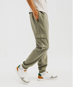 GEMO Pantalon de jogging coupe cargo homme vert standard