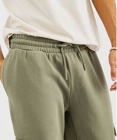 pantalon de jogging coupe cargo homme vert standardG422201_2