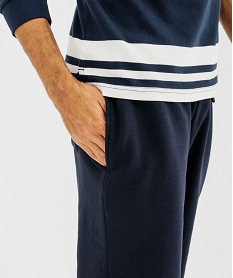 pantalon de jogging interieur molletonne homme[missing] bleuG422401_3