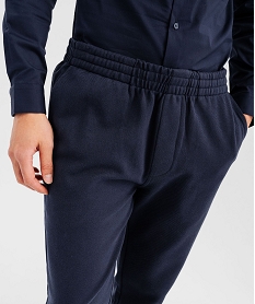 pantalon en maille sergee casual homme bleuG422901_2