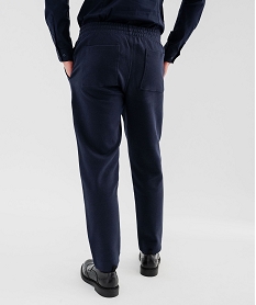 pantalon en maille sergee casual homme bleuG422901_3