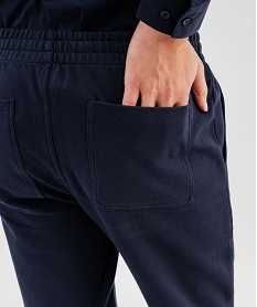 pantalon en maille sergee casual homme bleuG422901_4