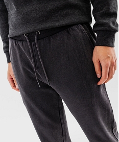 pantalon de jogging avec interieur bouclette homme grisG423201_2