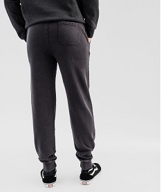 pantalon de jogging avec interieur bouclette homme grisG423201_3