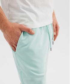 bermuda en maille delavee au coloris unique homme bleu vifG424201_2