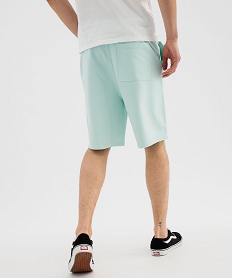 bermuda en maille delavee au coloris unique homme bleu vifG424201_3