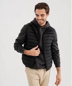 doudoune sans manches avec col montant homme noir standard doudouneG424601_4