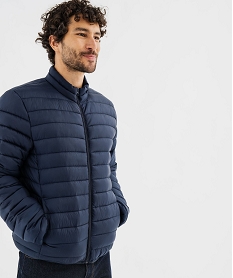 GEMO Doudoune légère à col montant homme Bleu