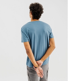 tee-shirt a manches courtes et col rond homme bleu standard tee-shirtsG431201_3