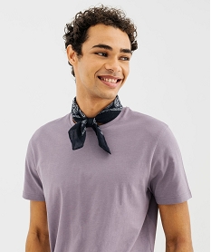 tee-shirt a manches courtes et col rond homme violet standard tee-shirtsG431401_2