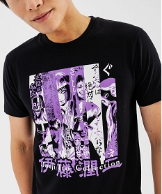 tee-shirt manches courtes imprime homme - junji ito collection noir standard tee-shirtsG432801_2
