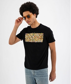 tee-shirt manches courtes imprime homme - the simpsons noir standard tee-shirtsG433401_4