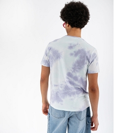 tee-shirt manches courtes tie-and-dye a motif homme - rick morty violet tee-shirtsG433501_3