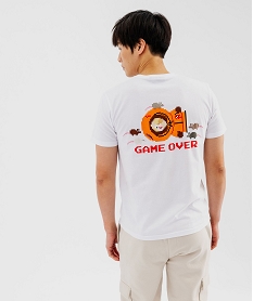 tee-shirt manches courtes imprime devant et dos homme - south park blanc standard tee-shirtsG434801_3