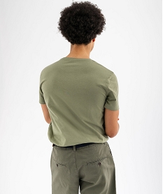 tee-shirt a manches courtes et col rond homme vert tee-shirtsG435101_3