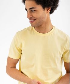 tee-shirt a manches courtes et col rond homme jaune vif tee-shirtsG435201_2
