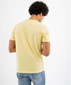 tee-shirt a manches courtes et col rond homme jaune vif tee-shirtsG435201_3