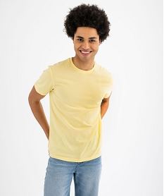 tee-shirt a manches courtes et col rond homme jaune vif tee-shirtsG435201_4