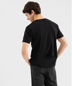 tee-shirt manches courtes avec motif rock homme noir standard tee-shirtsG436901_3